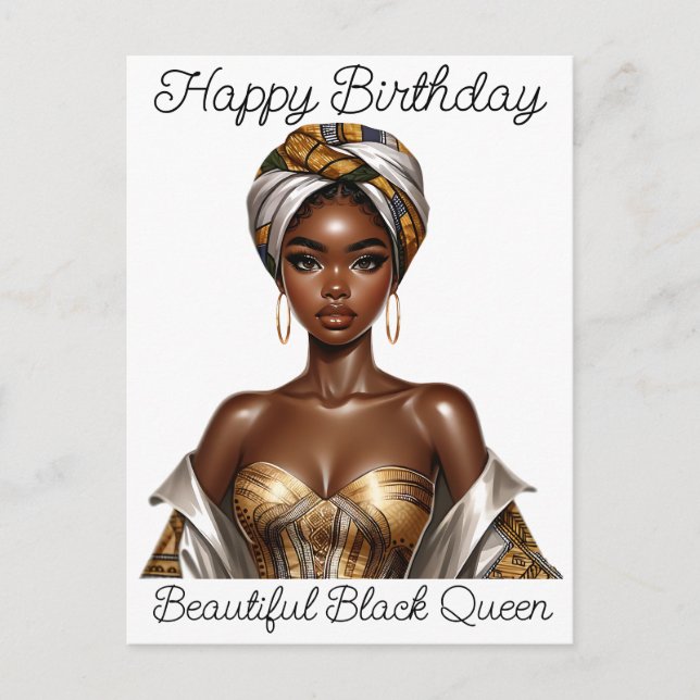 Herzlichen Glückwunsch zum Geburtstag, schöne, sch Postkarte (Vorderseite)