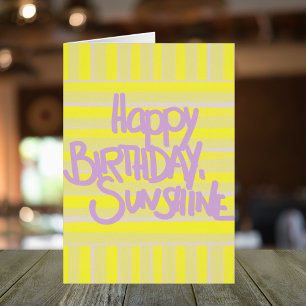 Herzlichen Glückwunsch zum Geburtstag Sonnenschein