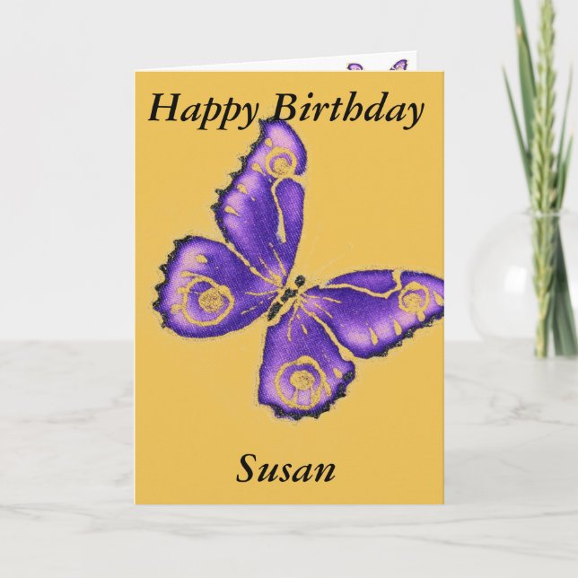 Herzlichen Glückwunsch zum Geburtstag Susan Karte (Vorderseite)