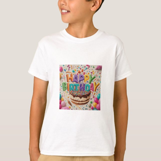 Herzlichen Glückwunsch zum Geburtstag T - Shirt (Vorderseite)