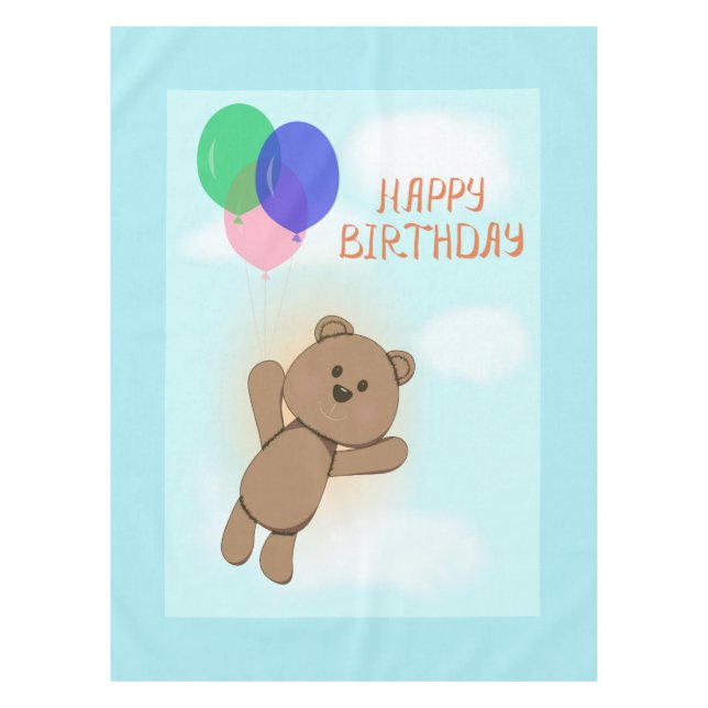 Herzlichen Glückwunsch zum Geburtstag Tischdecke (Vorderseite)