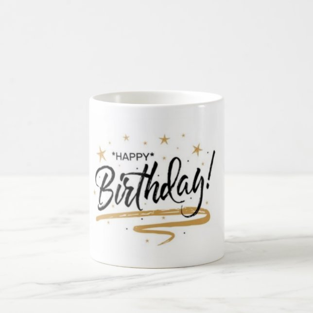 Herzlichen Glückwunsch zum Geburtstag Verwandlungstasse (Mittel)