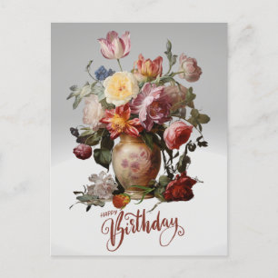 Herzlichen Glückwunsch zum Geburtstag Viktorianisc Postkarte