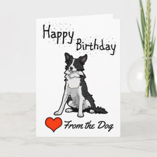 Herzlichen Glückwunsch zum Geburtstag vom Hund Karte