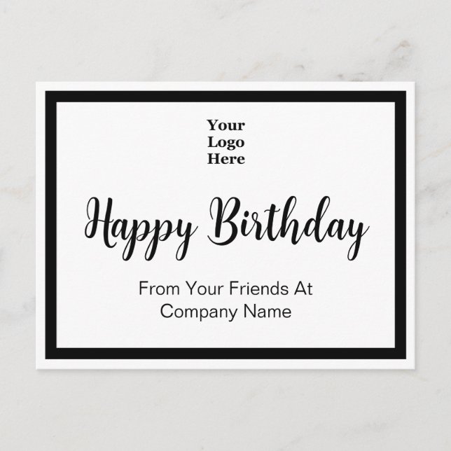 Herzlichen Glückwunsch zum Geburtstag von Ihren Fr Postkarte (Vorderseite)