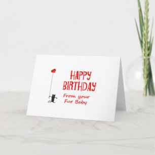Herzlichen Glückwunsch zum Geburtstag von Pelzbaby Karte