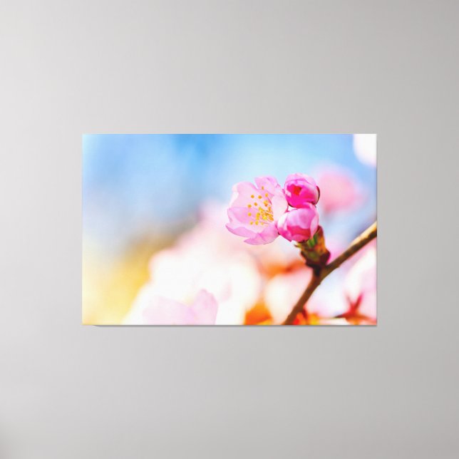 Herzlichen Glückwunsch zum Geburtstag von Sakura K Leinwanddruck (Vorderseite)