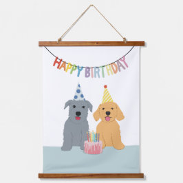 Herzlichen Glückwunsch zum Geburtstag Wandteppich Mit Holzrahmen