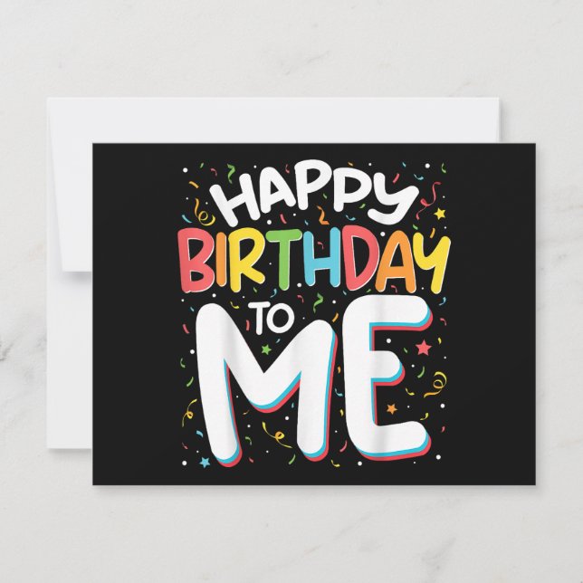 Herzlichen Glückwunsch zum Geburtstag zu mir Funny (Vorderseite)