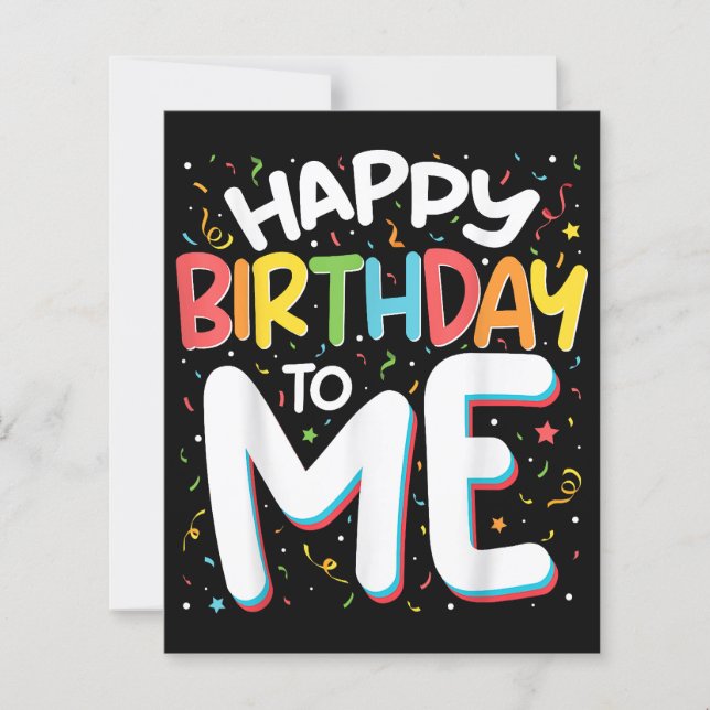 Herzlichen Glückwunsch zum Geburtstag zu mir Funny (Vorderseite)