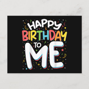 Herzlichen Glückwunsch zum Geburtstag zu mir Funny Begleitkarte