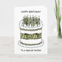 Herzlichen Glückwunsch zum Geburtstag zum Soldaten