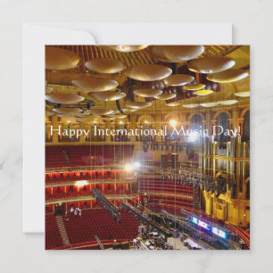 Herzlichen Glückwunsch zum Internationalen Musikta Karte