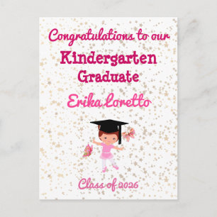 Herzlichen Glückwunsch zum Kindergarten-Abschluss Postkarte