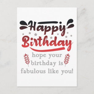 Herzlichen Glückwunsch zum motivierend Geburtstag. Postkarte