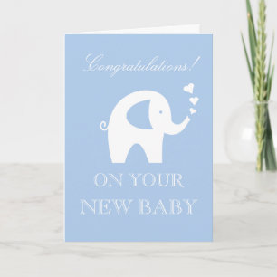 Herzlichen Glückwunsch zum neuen Babyjungen oder S Karte