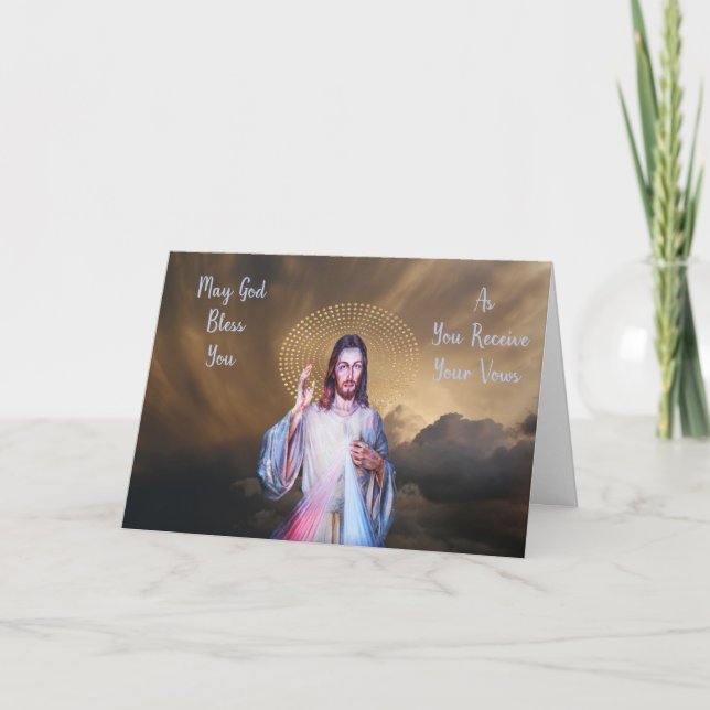 Herzlichen Glückwunsch zum Ordination Bild Gottes Karte (Vorderseite)