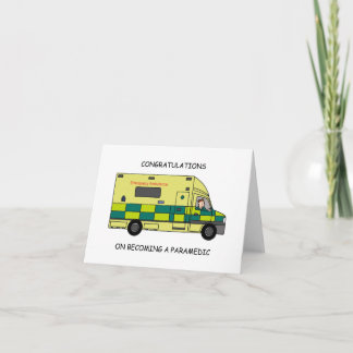Herzlichen Glückwunsch zum Paramedic-Werden Karte