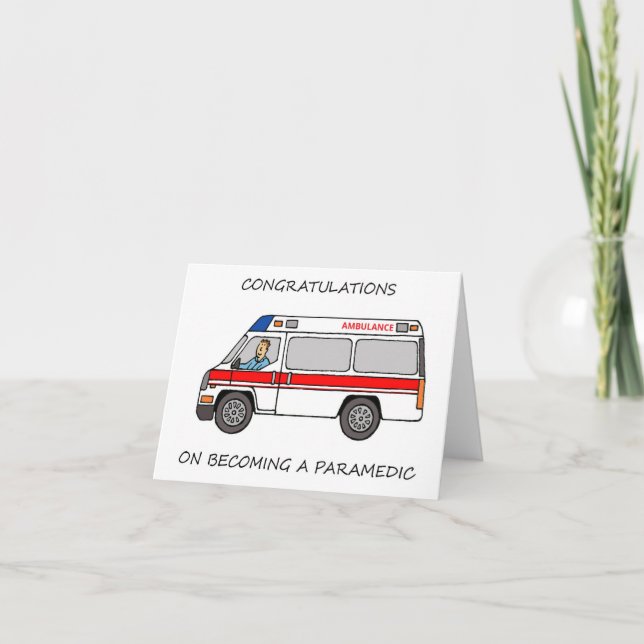 Herzlichen Glückwunsch zum Paramedic-Werden Karte (Vorderseite)