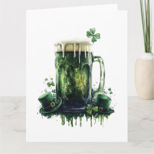 Herzlichen Glückwunsch zum St. Patrick's Day! Bier Karte
