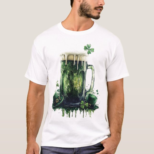 Herzlichen Glückwunsch zum St. Patrick's Day! Bier T-Shirt (Vorderseite)
