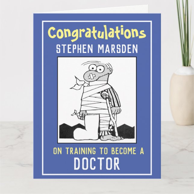 Herzlichen Glückwunsch zum Training zur Doktorkart Karte (Vorderseite)