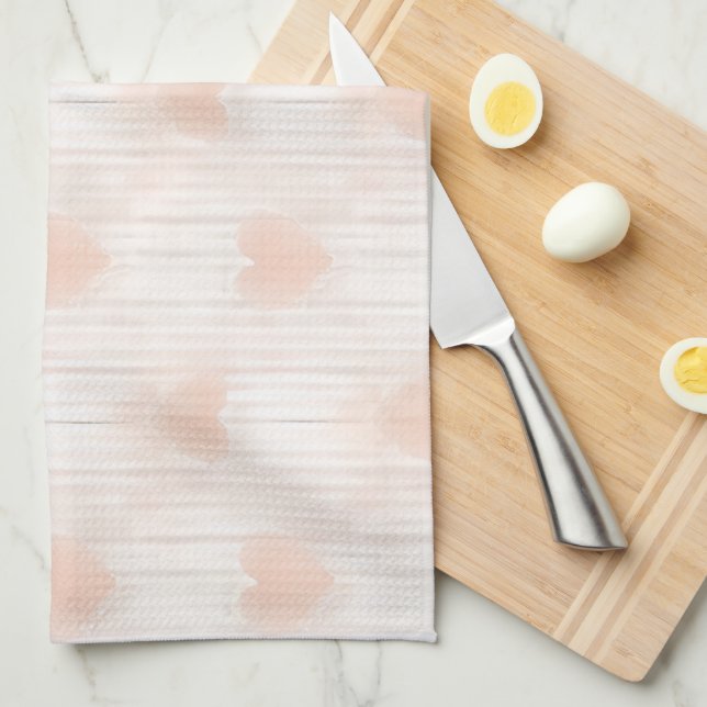 Herzlichen Glückwunsch zum Valentinstag! Geschirrtuch (Viertel Falte)