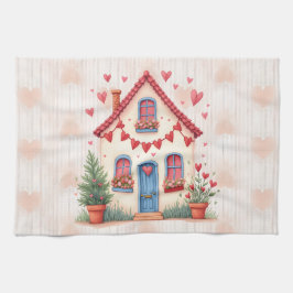 Herzlichen Glückwunsch zum Valentinstag! Geschirrtuch