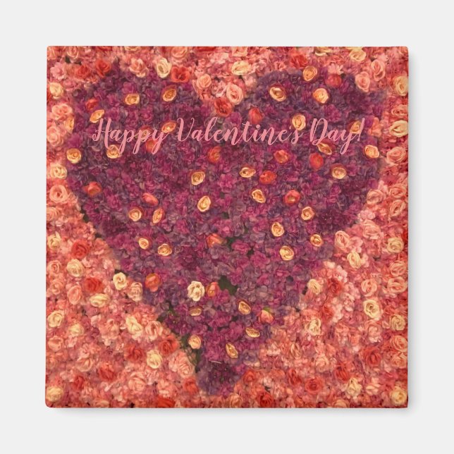 Herzlichen Glückwunsch zum Valentinstag! Magnet (Vorne)