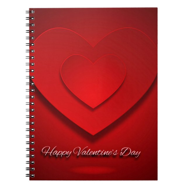 Herzlichen Glückwunsch zum Valentinstag! Notizblock (Vorderseite)