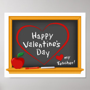 Herzlichen Glückwunsch zum Valentinstag! Poster
