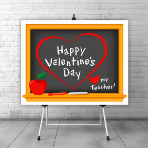 Herzlichen Glückwunsch zum Valentinstag! Poster