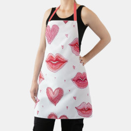 Herzlichen Glückwunsch zum Valentinstag! Schürze