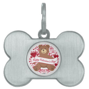 Herzlichen Glückwunsch zum Valentinstag! Teddybär Tiermarke