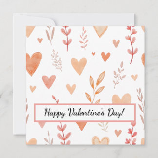 Herzlichen Glückwunsch zum Valentinstag! Valentine Feiertagskarte