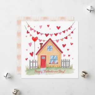Herzlichen Glückwunsch zum Valentinstag! Valentine Feiertagskarte