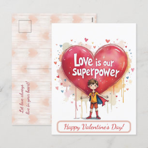 Herzlichen Glückwunsch zum Valentinstag! Valentine Feiertagspostkarte