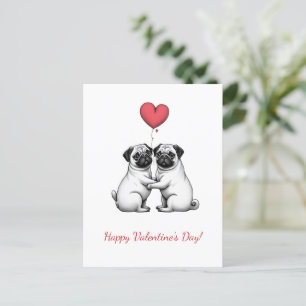 Herzlichen Glückwunsch zum Valentinstag! Valentine Feiertagspostkarte