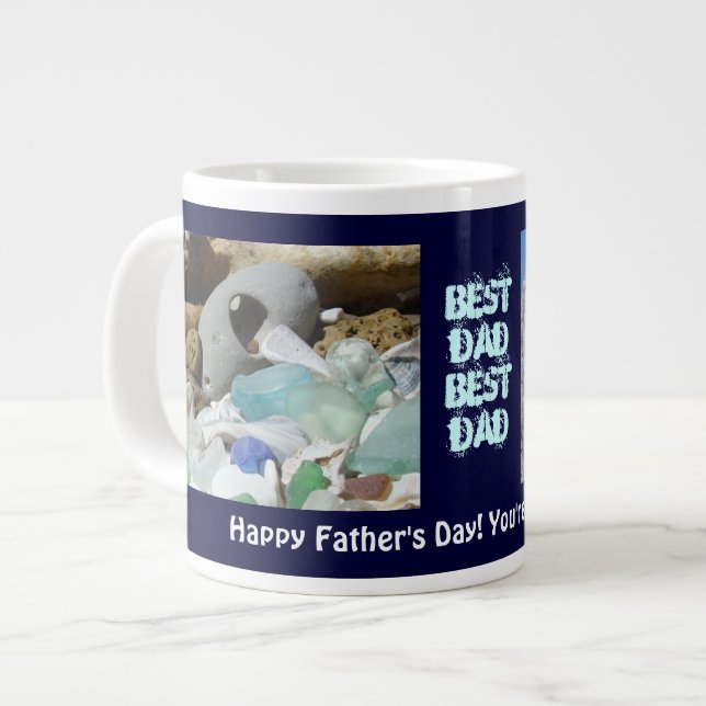 Herzlichen Glückwunsch zum Vater! Große Tasse Ocea (Vorderseite Links)