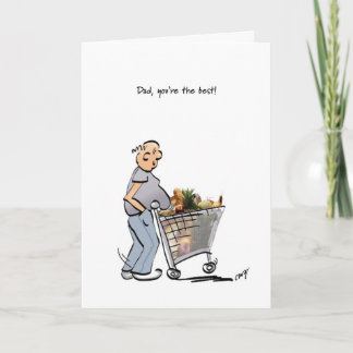 Herzlichen Glückwunsch zum Vater zum besten Vater! Karte