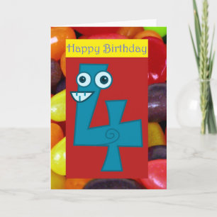 Herzlichen Glückwunsch zum vierten Geburtstag, 4.  Karte