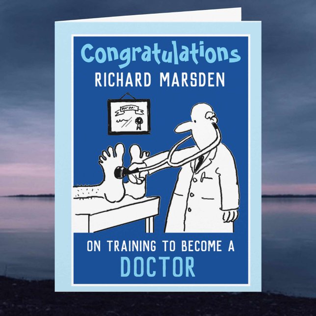 Herzlichen Glückwunsch zum Werden einer Doctor Car Karte (Von Creator hochgeladen)