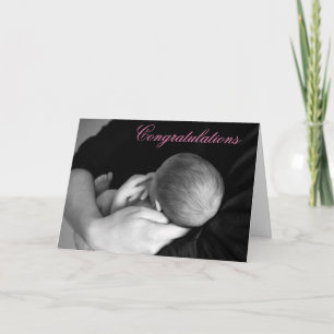 Herzlichen Glückwunsch zur Baby Girl Karte