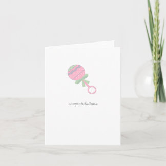 Herzlichen Glückwunsch zur Babyparty Karte Baby Ra