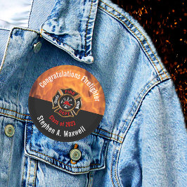 Herzlichen Glückwunsch zur Firefighter Flames Clas Button