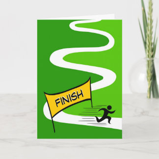 Herzlichen Glückwunsch zur Grußkarte von Marathon Karte