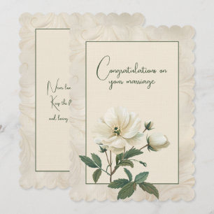 Herzlichen Glückwunsch zur Hochzeit Blumenstrauß Mitteilungskarte