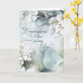 Herzlichen Glückwunsch zur Hochzeit für Sohn und s Karte