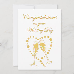 Herzlichen Glückwunsch zur Hochzeit Karte