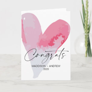 Herzlichen Glückwunsch zur Hochzeit Verlobungsgesc Karte